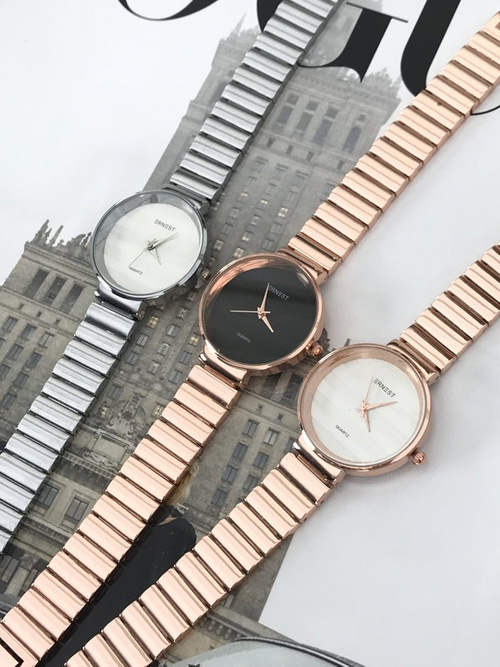 Жіночий годинник Ernest Claudie Pink Gold