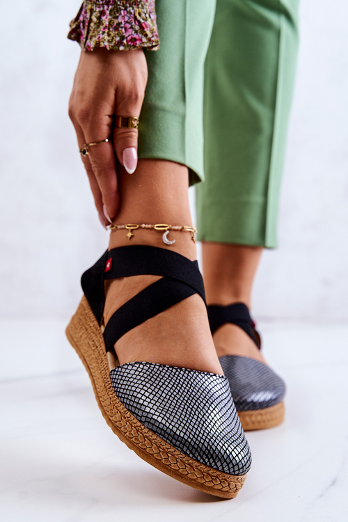 Модні жіночі еспадрільї Big Star JJ276035 Чорні