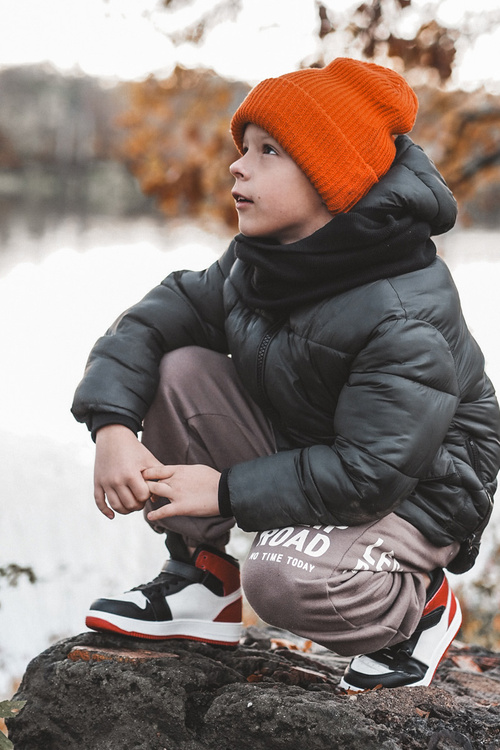 Високе дитяче спортивне взуття Біло-червоний Teredite