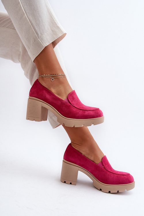 Жіночі туфлі зі штучної замші на платформі рожевого кольору Arablosa