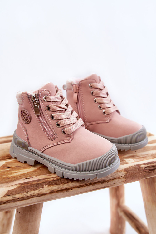 Дитячі утеплені черевики Trappers Pink Hopper 