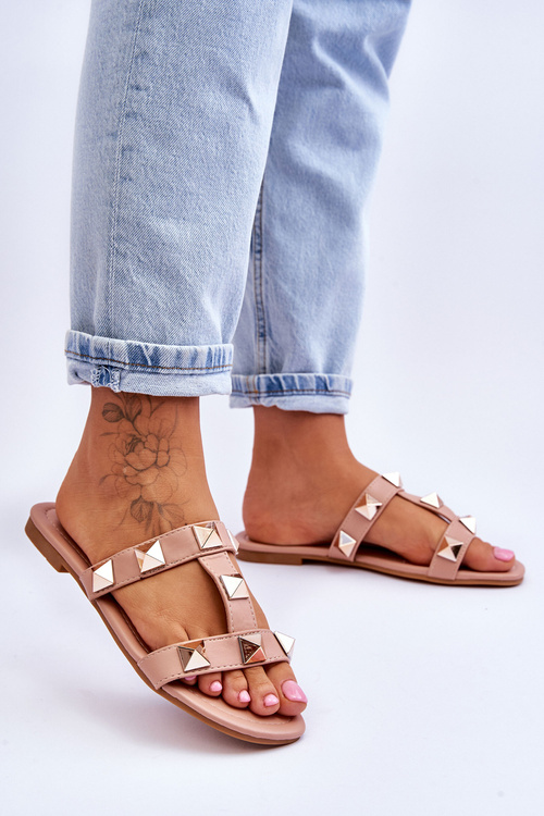 Жіночі тапочки на шпильках Nude Mercure