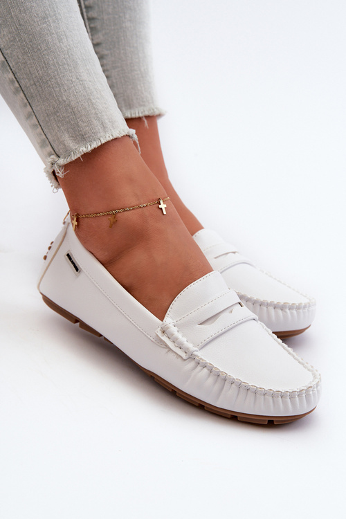 Жіночі білі мокасини зі штучної шкіри Rerceria