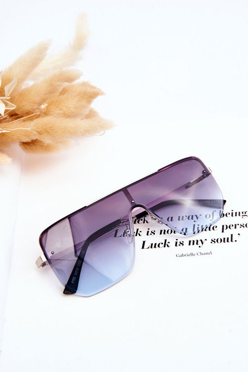 Модні сонцезахисні окуляри 400UV Prius V310 Gradient Silver-Blue