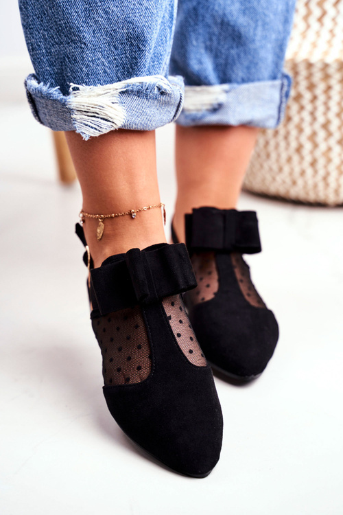 Жіночі балетки Lu Boo Балетки Black Domino