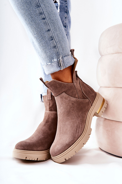 Чоботи на підкладці Cappuccino Tanya