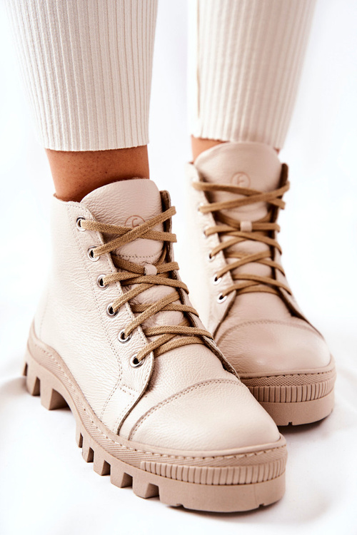 М'які шкіряні кросівки Черевики Beige Madisson