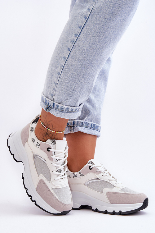 Спортивне взуття на платформі білий Escape