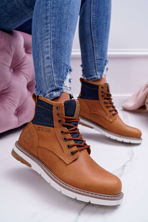 Жіночі черевики Trapper Big Star Leather Brown EE274004