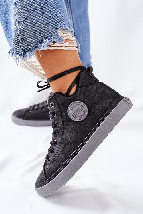 Шкіряні утеплені кросівки Big Star II274148 Чорні