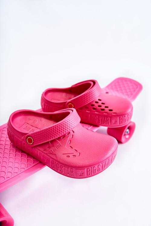 Дитячі світлі тапочки Kroks Big Star II375006 Фуксія