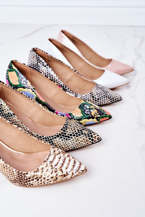 Шкіряні туфлі з тваринним візерунком Lewski Shoes 2801 Чорно-сині