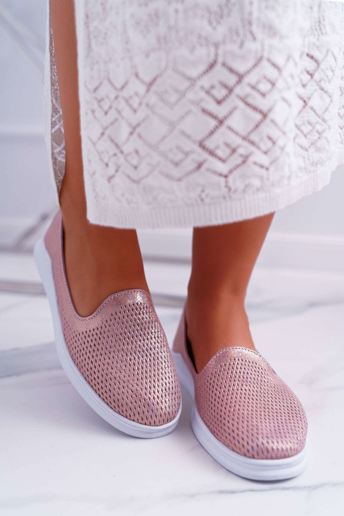 Жіночі шкіряні туфлі Lordi, рожеві, Lordi