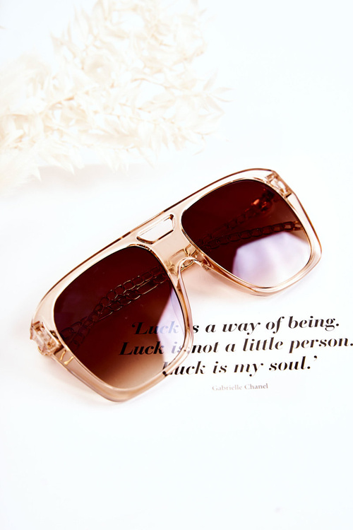 Сонцезахисні окуляри жіночі авіаційні V120013 Прозорі