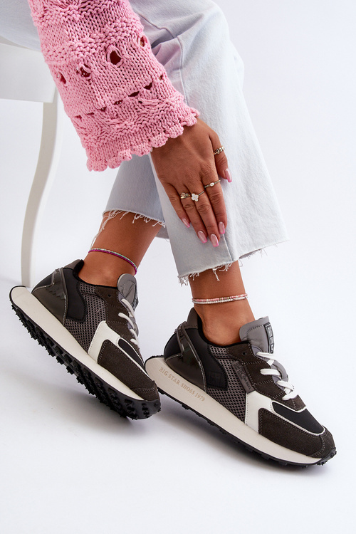 Жіночі кросівки на платформі з системою Memory Foam Big Star NN274683 Чорні