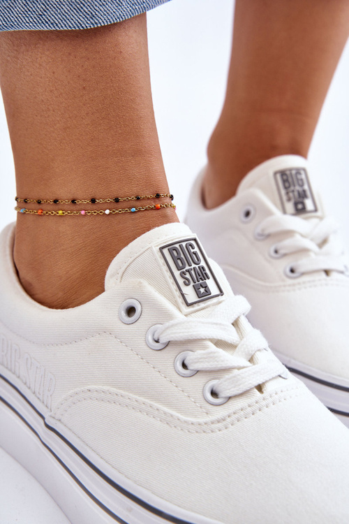 Жіночі кросівки на платформі Big Star LL274228 Білі