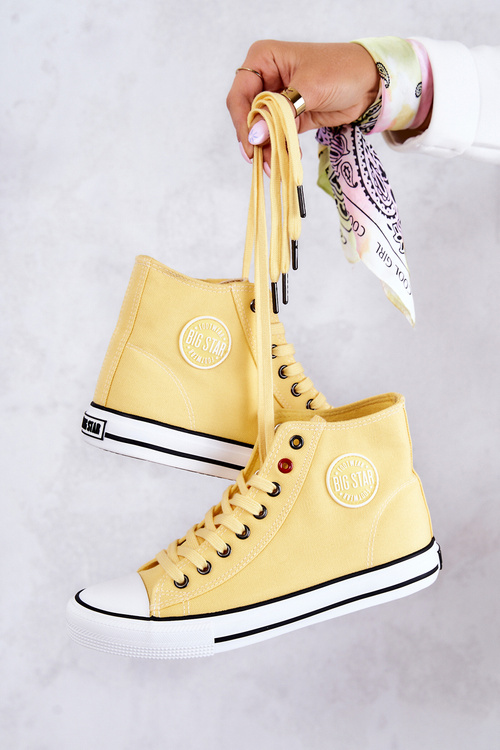 Жіночі високі кросівки Big Star JJ274207 Жовті