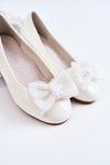 Дитячі лаковані балетки з бантом White Zolly