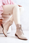 Замшеві чоботи Nicole Light Beige 2697 