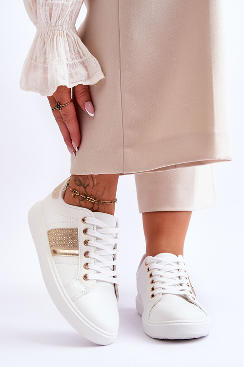 Жіноче спортивне взуття з форсунками Axelle білого золота