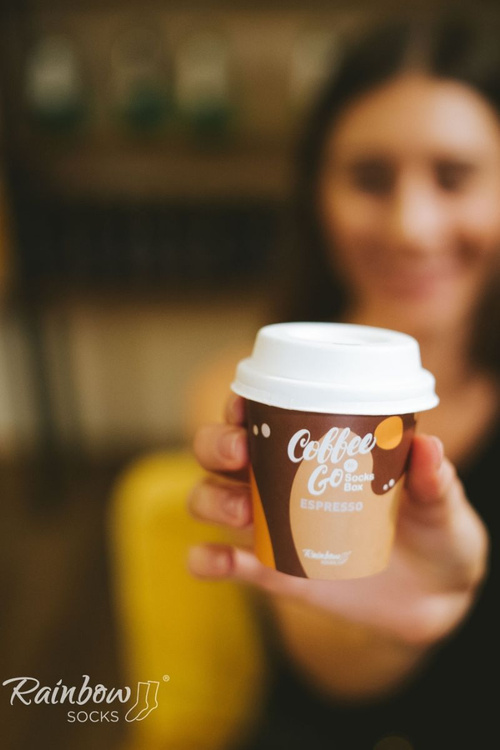 Шкарпетки Rainbow Coffee-Espresso 1 пара