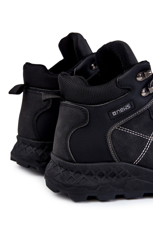 Чоловічі теплі черевики Trappers Black Allan