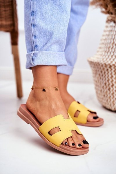Жіночі гірки Geometric Classic Yellow Theodora