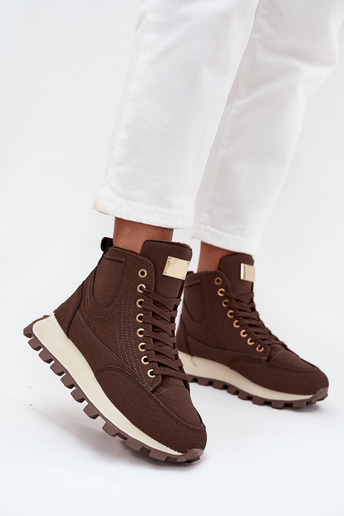 Ізольовані жіночі трапери на платформі коричневі Marivira