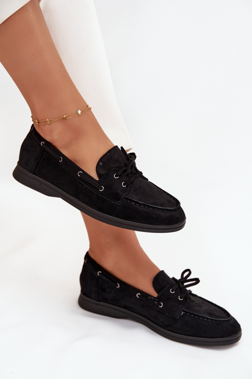 Жіночі Лакі З Плоским Дизайном З Взуттям Чорні Zalina