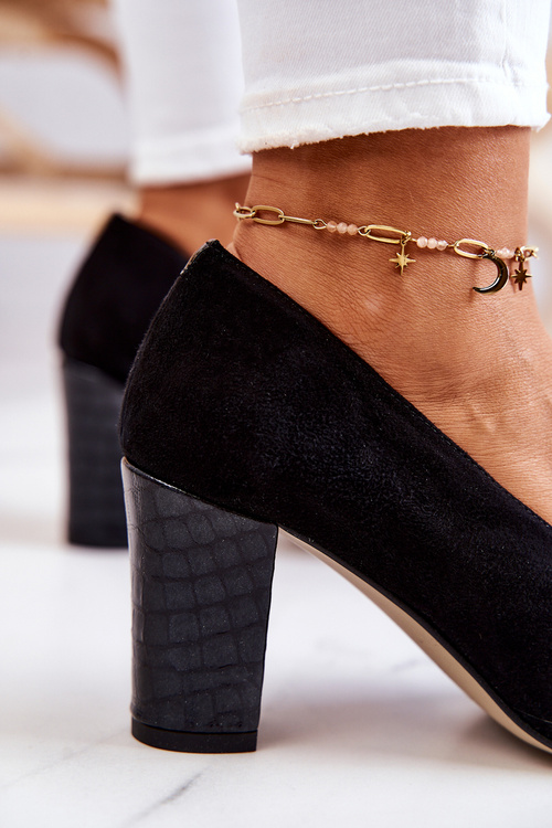 Замшеві туфлі зі зміїною шкірою. Сірі Kathleen