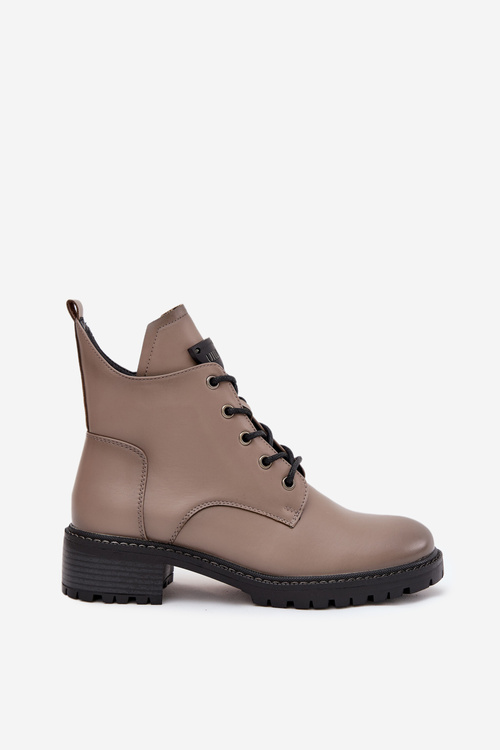 Ізольовані жіночі черевики на каблуці Vinceza 58609 сірі