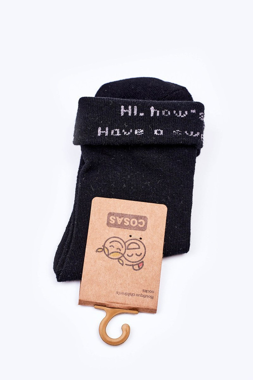 Шкарпетки дитячі бавовняні Sweet Dream COSAS Чорні