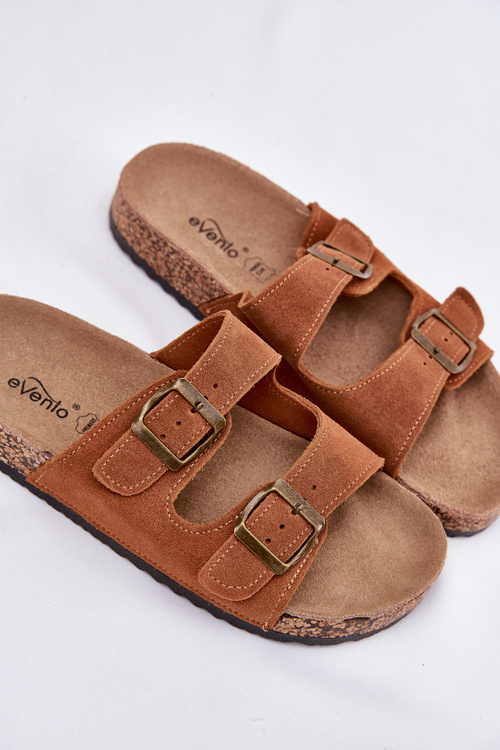 Замшеві сандалі на корковій підошві з пряжками Camel Tavira