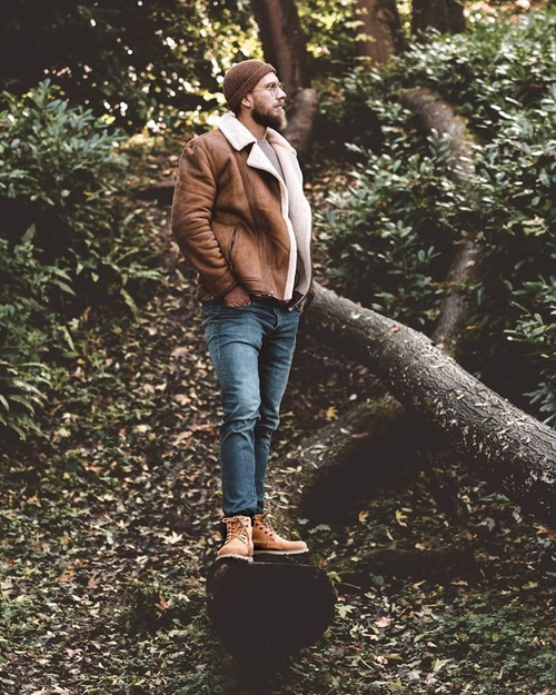 Чоловічі шкіряні трепери Big Star Camel EE174227