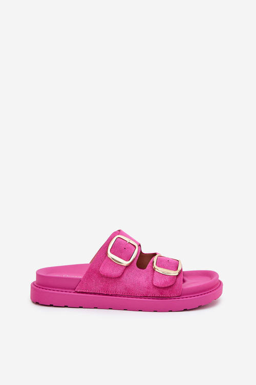 Жіночі Сандалі На Платформі З Золотими Пряжками Фуксія Verena