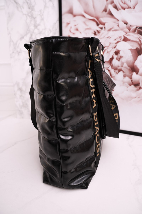 Велика сумка з кишенею LAURA BIAGGI чорна