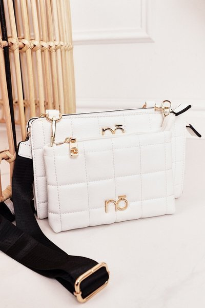 Багатофункціональна стьобана сумка NOBO NBAG-K1300 Біла