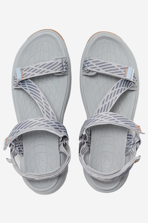 Жіночі спортивні босоніжки 4FRSS24FSANF049-26S світло-сірі