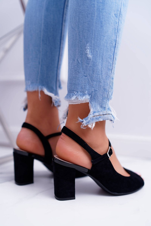 Жіночі босоніжки на шпильці Sergio Leone SK808 Black Dali