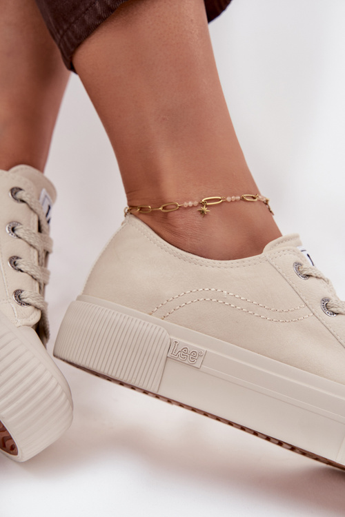 Жіночі кросівки на платформі LEE ISLA C WOMEN LOW 50253001.35E Бежеві
