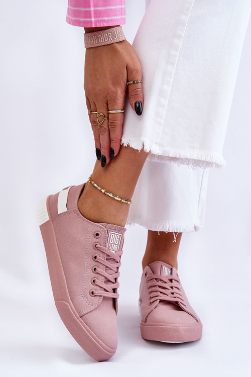 Жіночі низькі кросівки Big Star LL274040 Рожеві