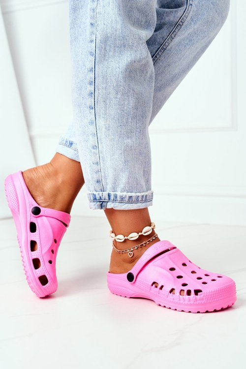 Жіночі поролонові шльопанці Crocs EVA рожеві