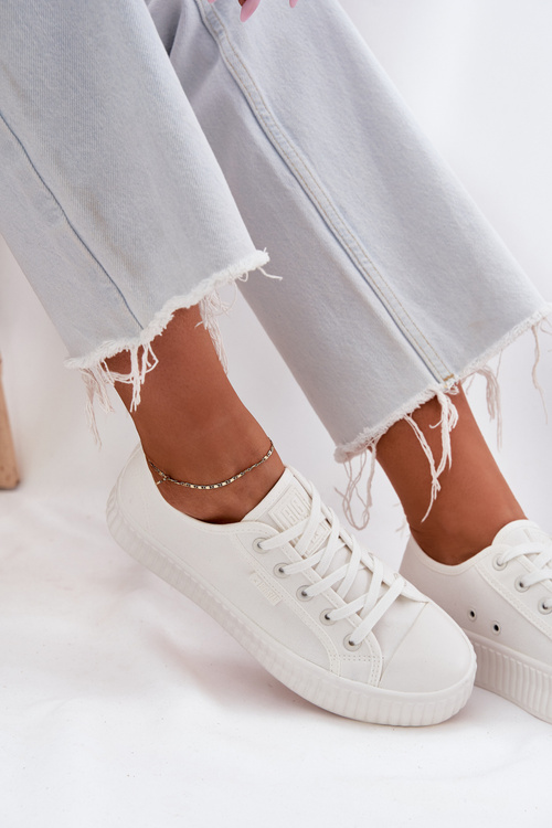Жіночі Текстильні Кросівки На Платформі Big Star RR274776 Білі