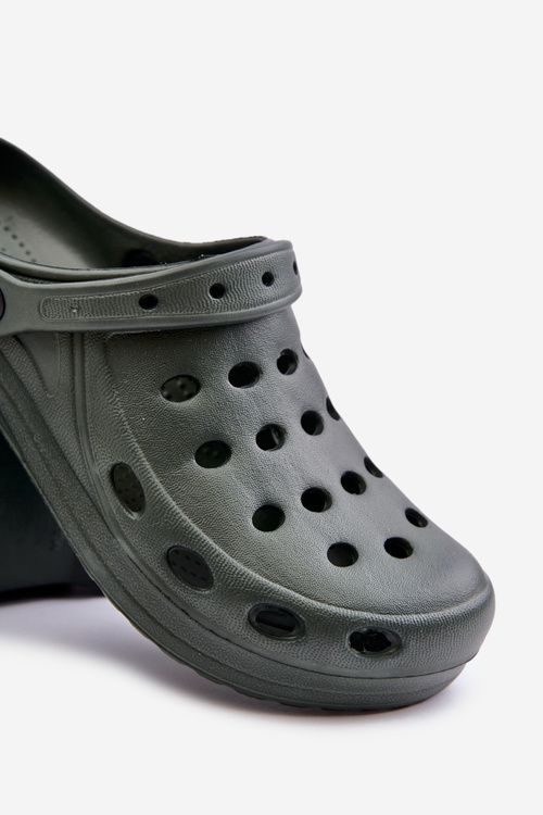 Чоловічі босоніжки тапочки для саду біля басейну Темно-зелені