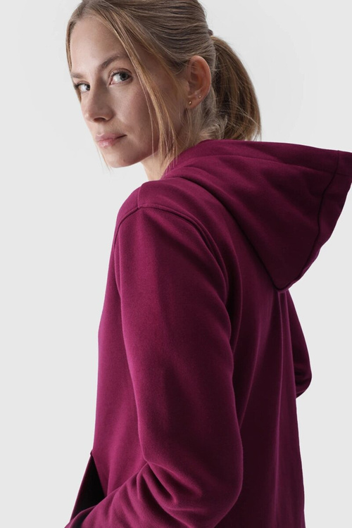 Жіноча толстовка на блискавці бавовна 4F сіра 4FWMM00TSWSF1467-27M