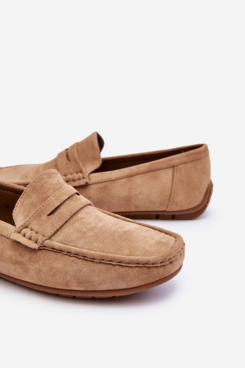 Чоловічі замшеві мокасини Wesley бежевого кольору