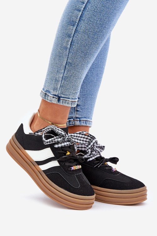 Кросівки Жіночі З Припінками Чорні Jariana