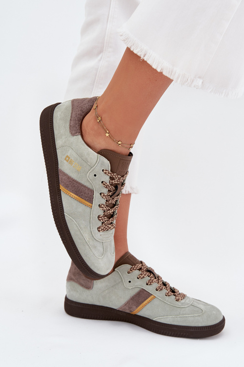 Жіночі Низькі Кросівки З Замші Big Star SS274678 HI-POLY SYSTEM М'ята