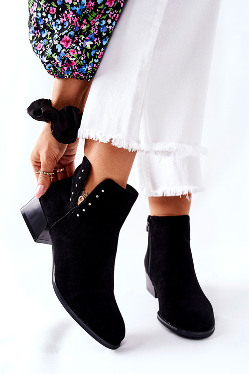 Чоботи жіночі замшеві Sergio Leone BT217 Чорні