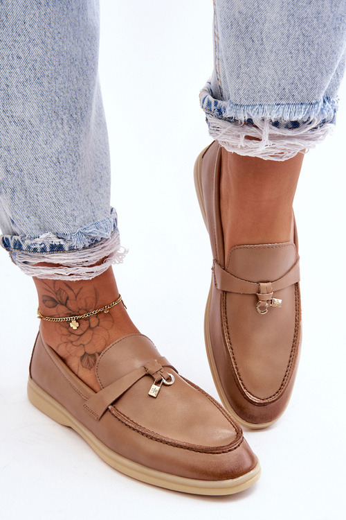 Жіночі класичні мокасини Cortez коричневого кольору